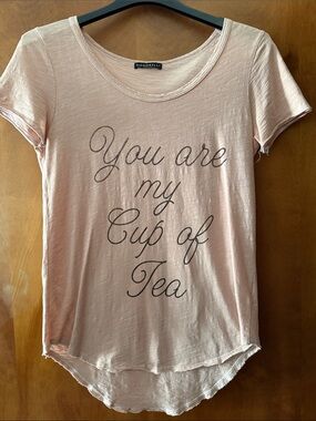 Signorelli Pink Short Sleeve Tee "You are my Cup of Tea"